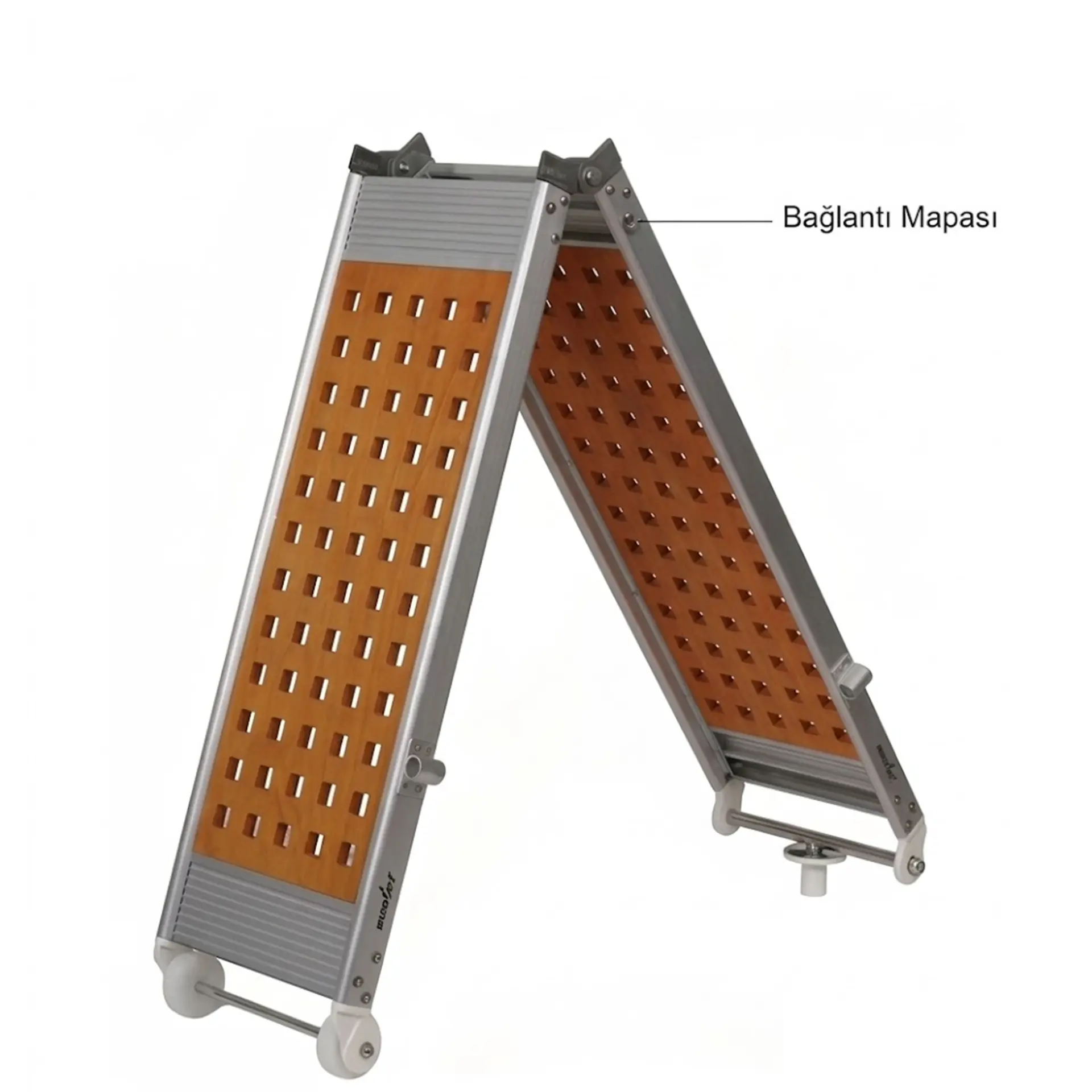 Sealux - Pasarella Tip 1K (Katlanır) Ahşap (206x35 cm - 10 kg): Montaj Ayağı ve Tutamak Dahil