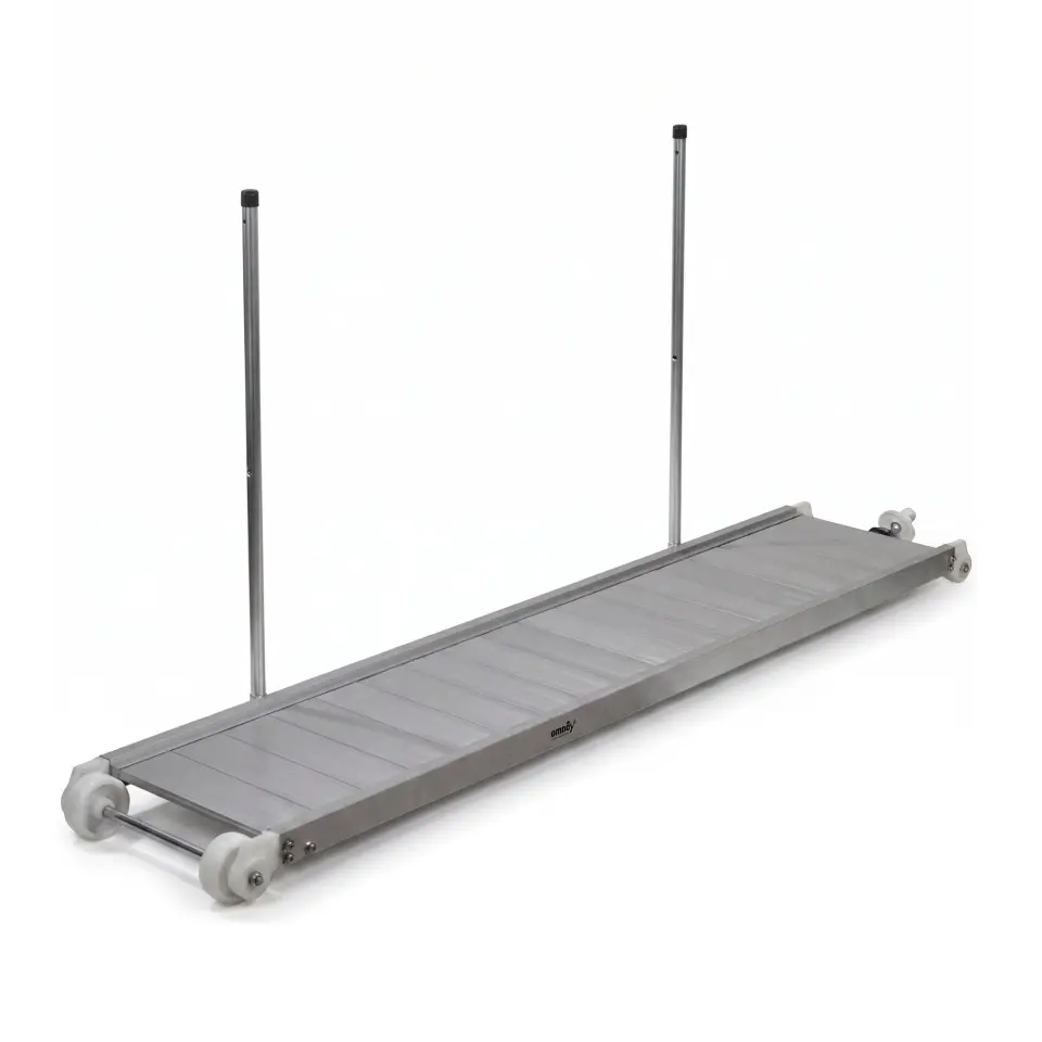 Sealux - Pasarella Tip 2S (Katlanmaz) Alüminyum (250x40 cm - 13.50 Kg): Geniş Sabit Seri, Montaj Ayağı ve Tutamak Dahil