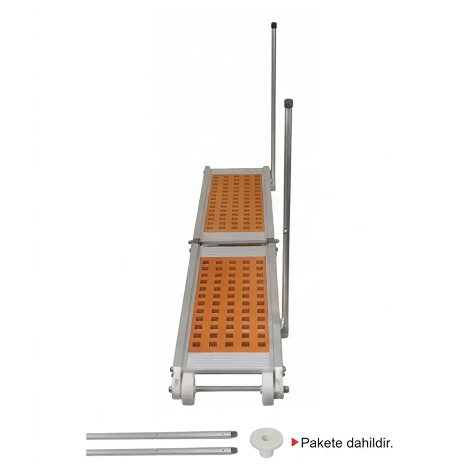 Sealux - Pasarella Tip 2K (Katlanır) Ahşap (250x35 cm - 15 Kg): Montaj Ayağı ve Tutamak Dahil