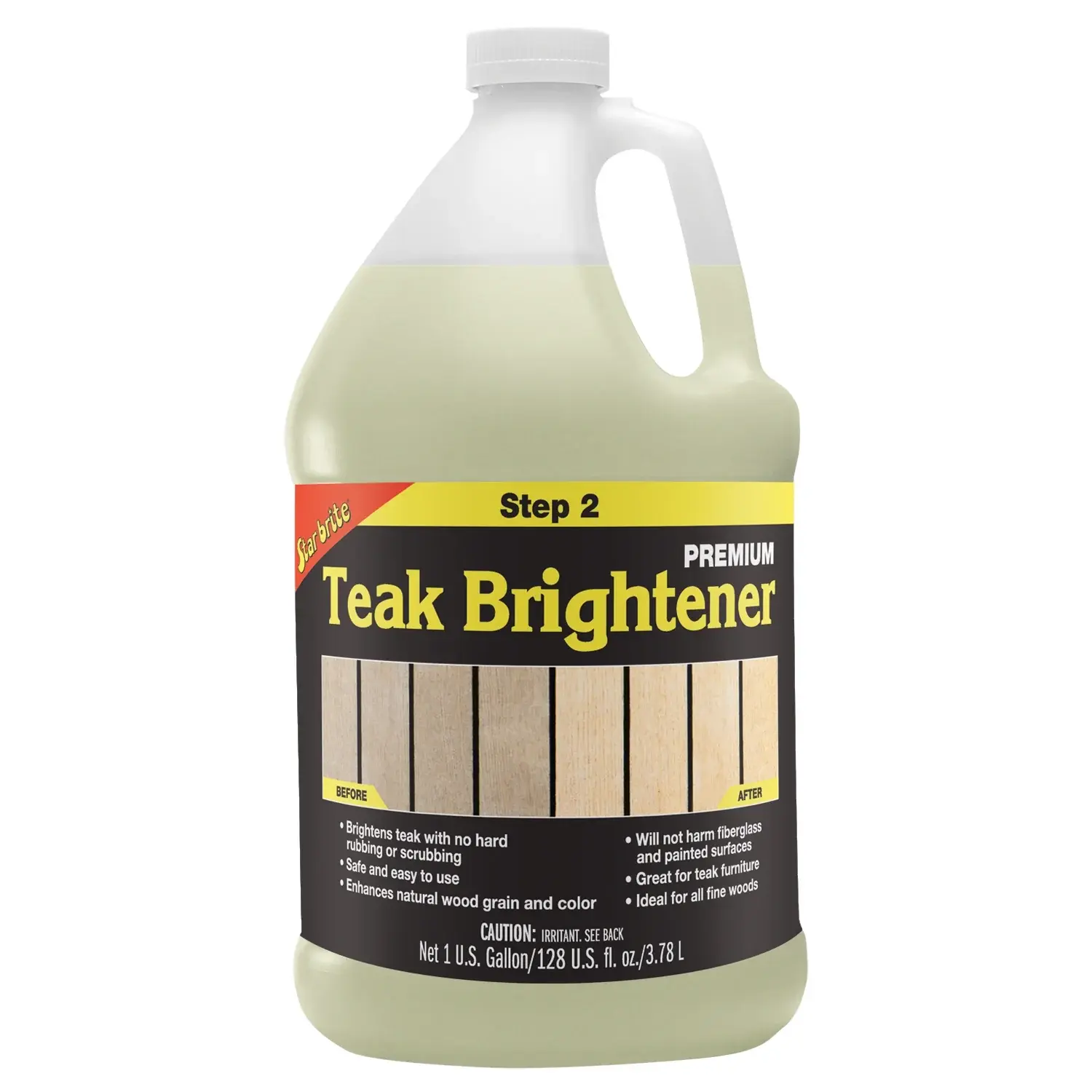 Starbrite® - Premium Tik Parlatıcı - 2. Adım (3.79 Lt): Yorgun Ahşaplarınıza Doğal Sıcaklığını ve Büyüleyici Damarlarını Geri Verin!