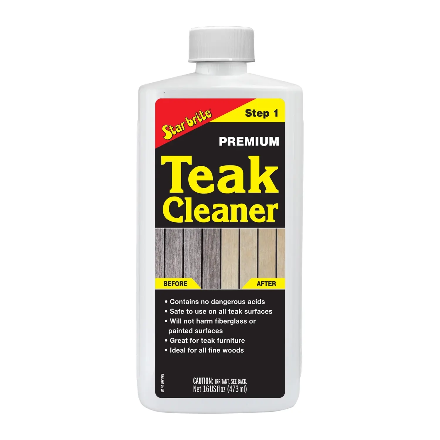 Starbrite® - Premium Tik Temizleyici - 1. Adım (473 ml): Zımparaya Son, Grileşmiş Ahşaplarını