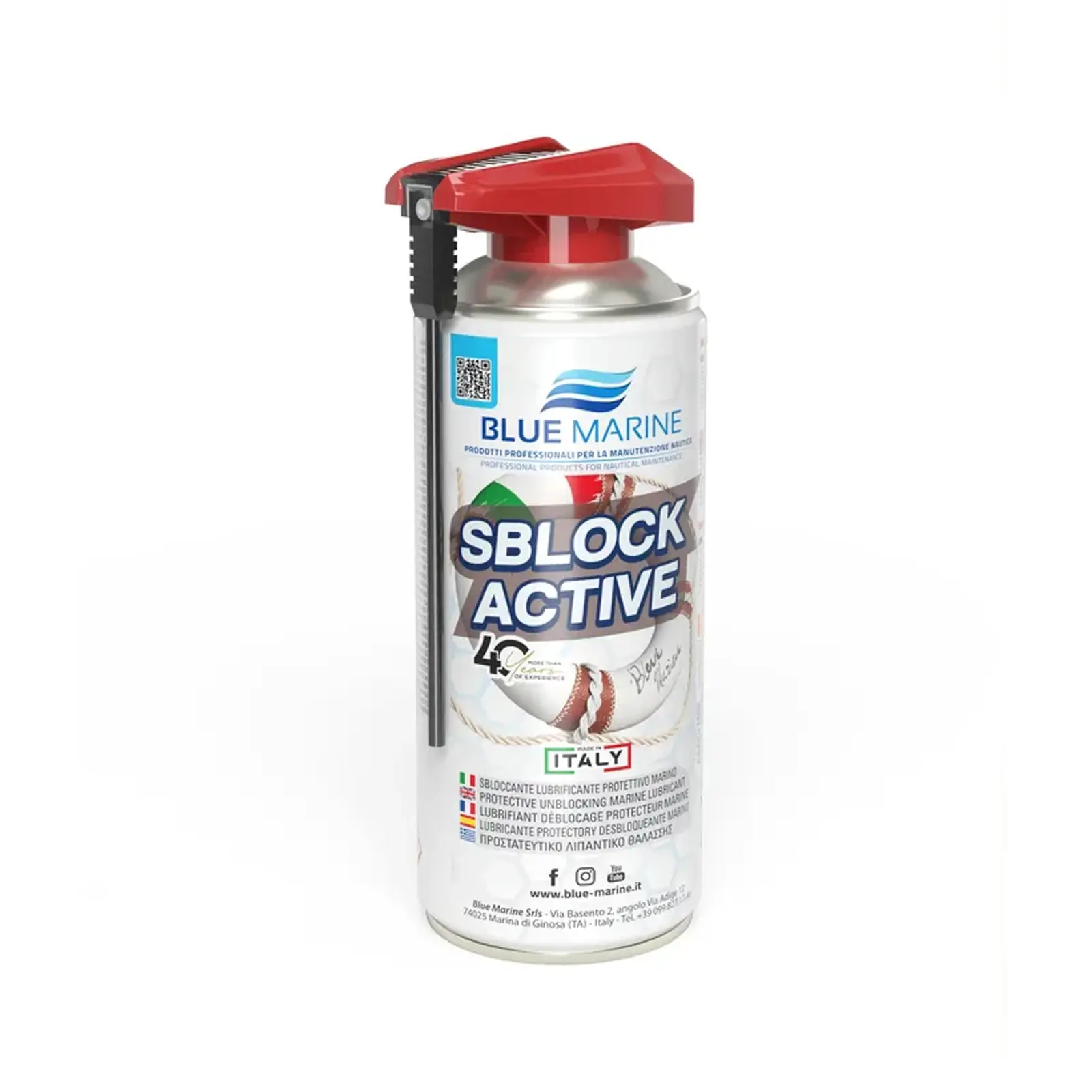 Blue Marine - SblockActive Koruyucu ve Yağlayıcı Sprey (400ml): Pas Sökücü, Su İtici ve ''Hepsi Bir Arada'' Profesyonel Marin Çözümü!
