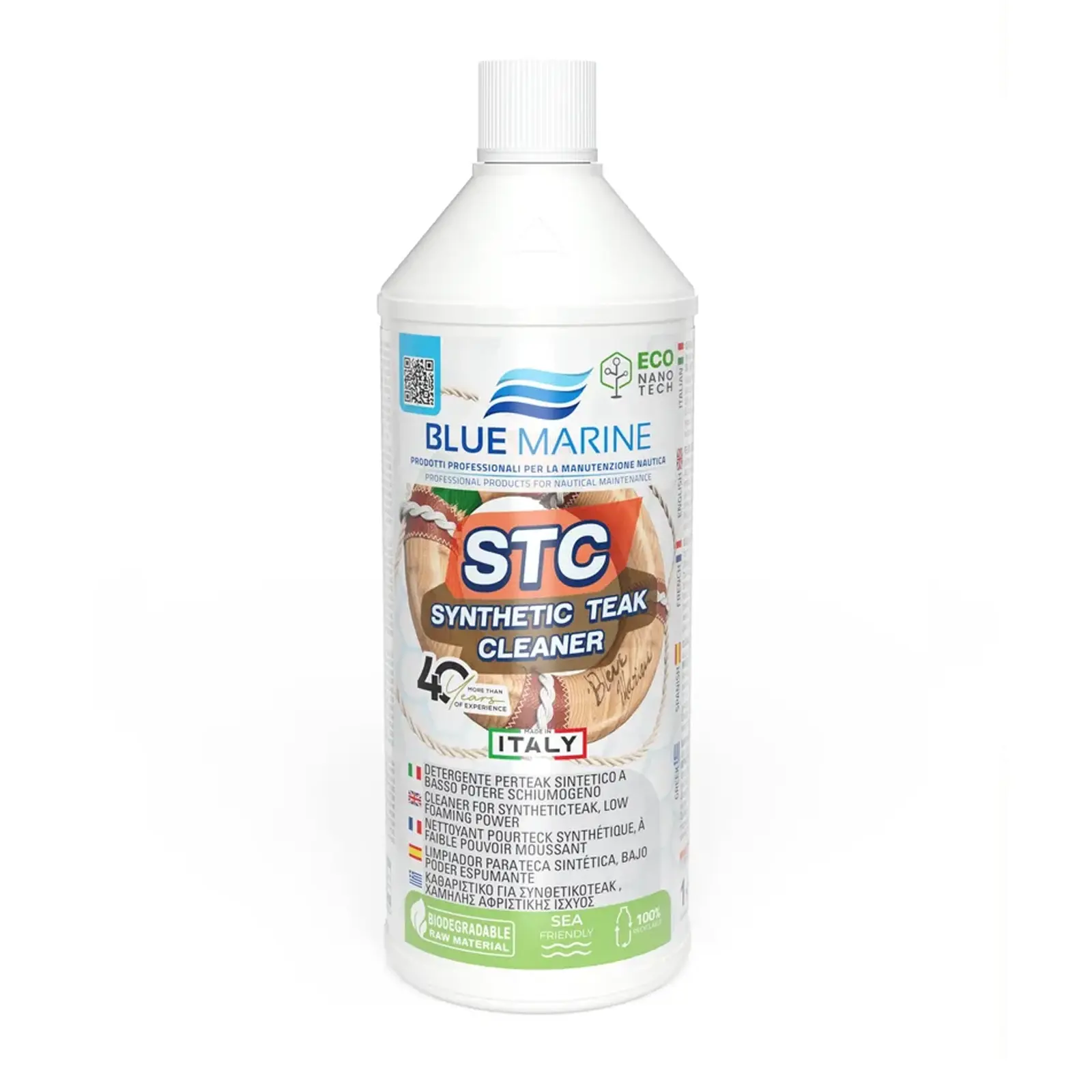 Blue Marine - STC Sentetik Tik Temizleyici (1 Kg): Sentetik Güverteler İçin Düşük Köpüren Profesyonel Bakım!