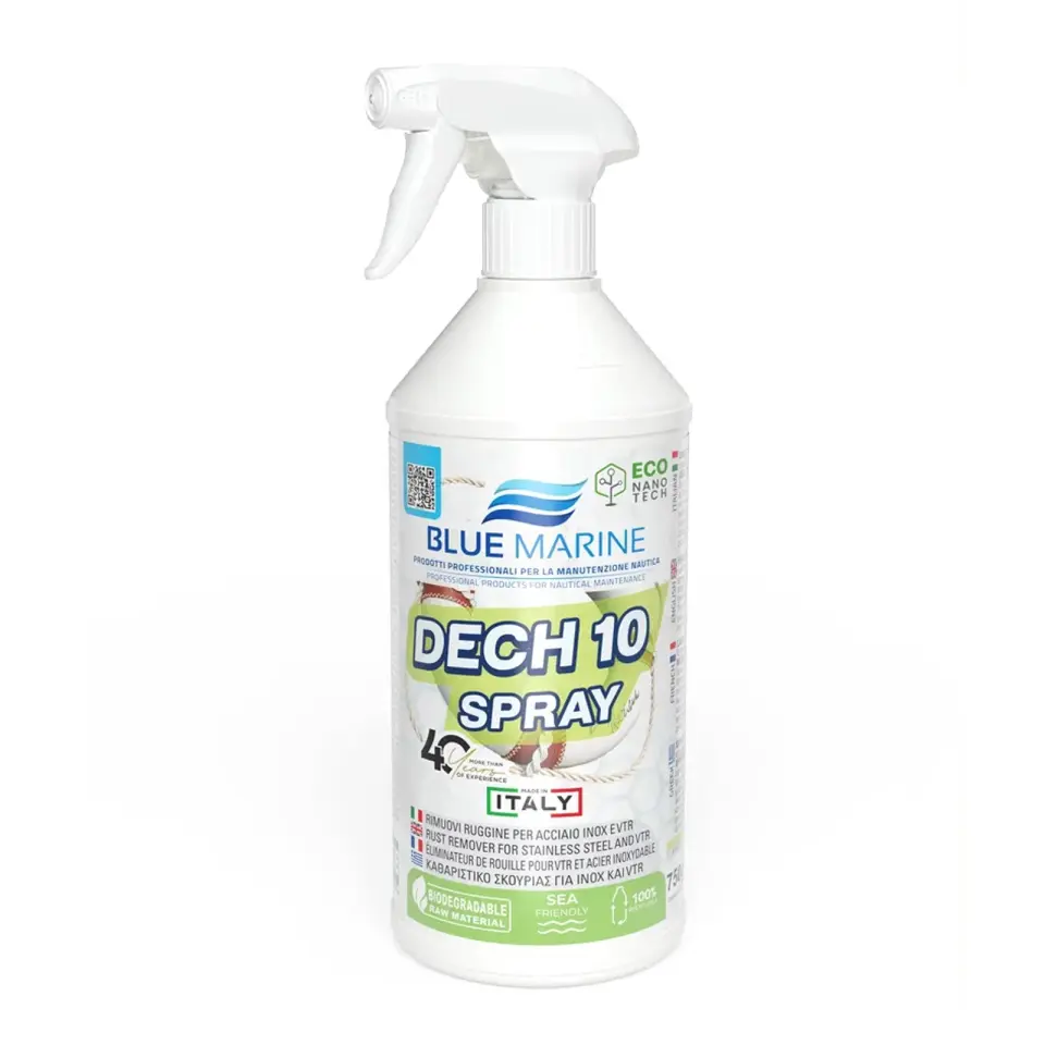 Blue Marine - Dech 10 Pas Sökücü Sprey (750 gr): Paslanmaz Çelik ve VTR Yüzeylerdeki Pas Lekelerine Son!