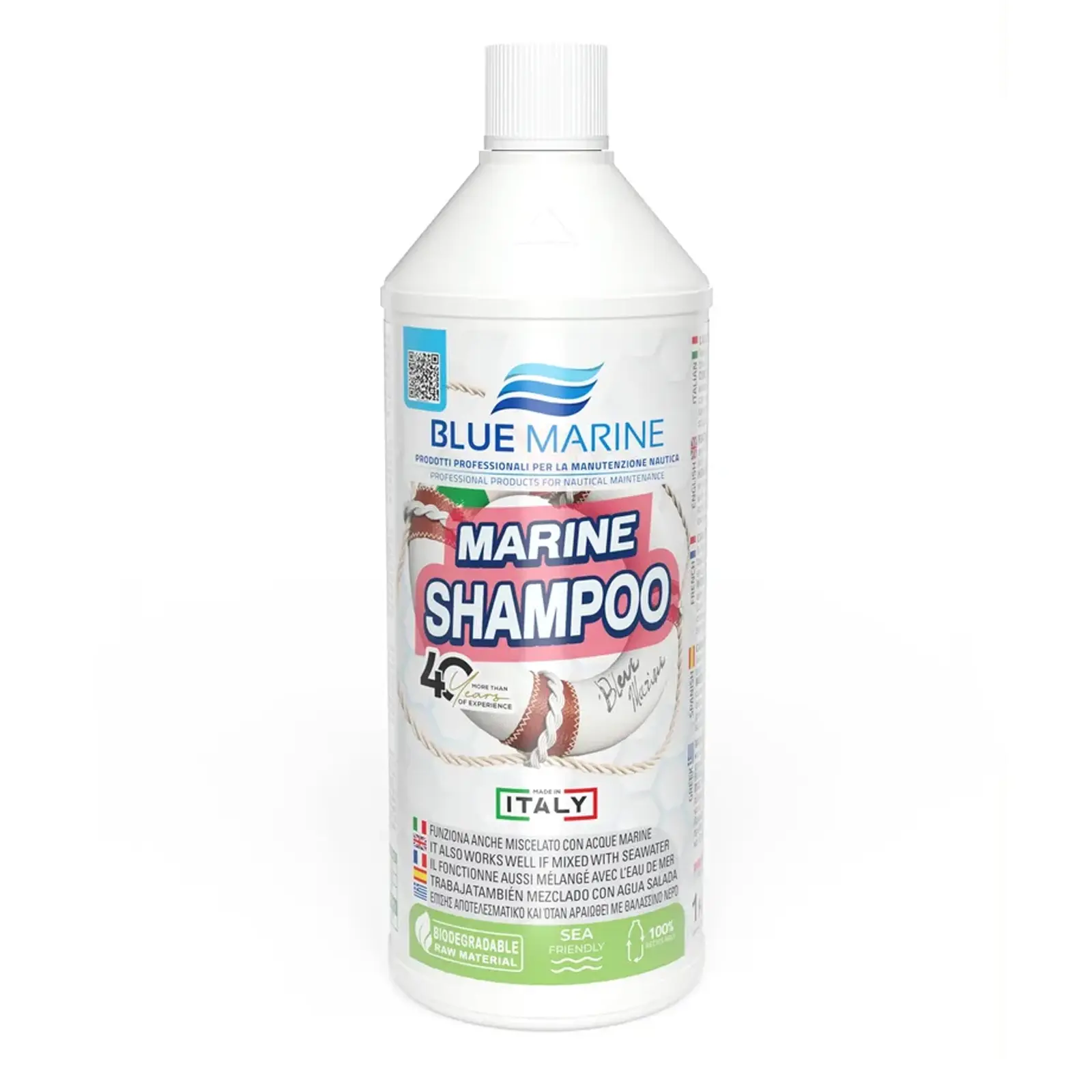 Blue Marine - Marin Şampuan Profesyonel (1 Kg): Deniz Suyuyla Çalışan, Vaks Korumalı Profesyonel Tekne Şampuanı!