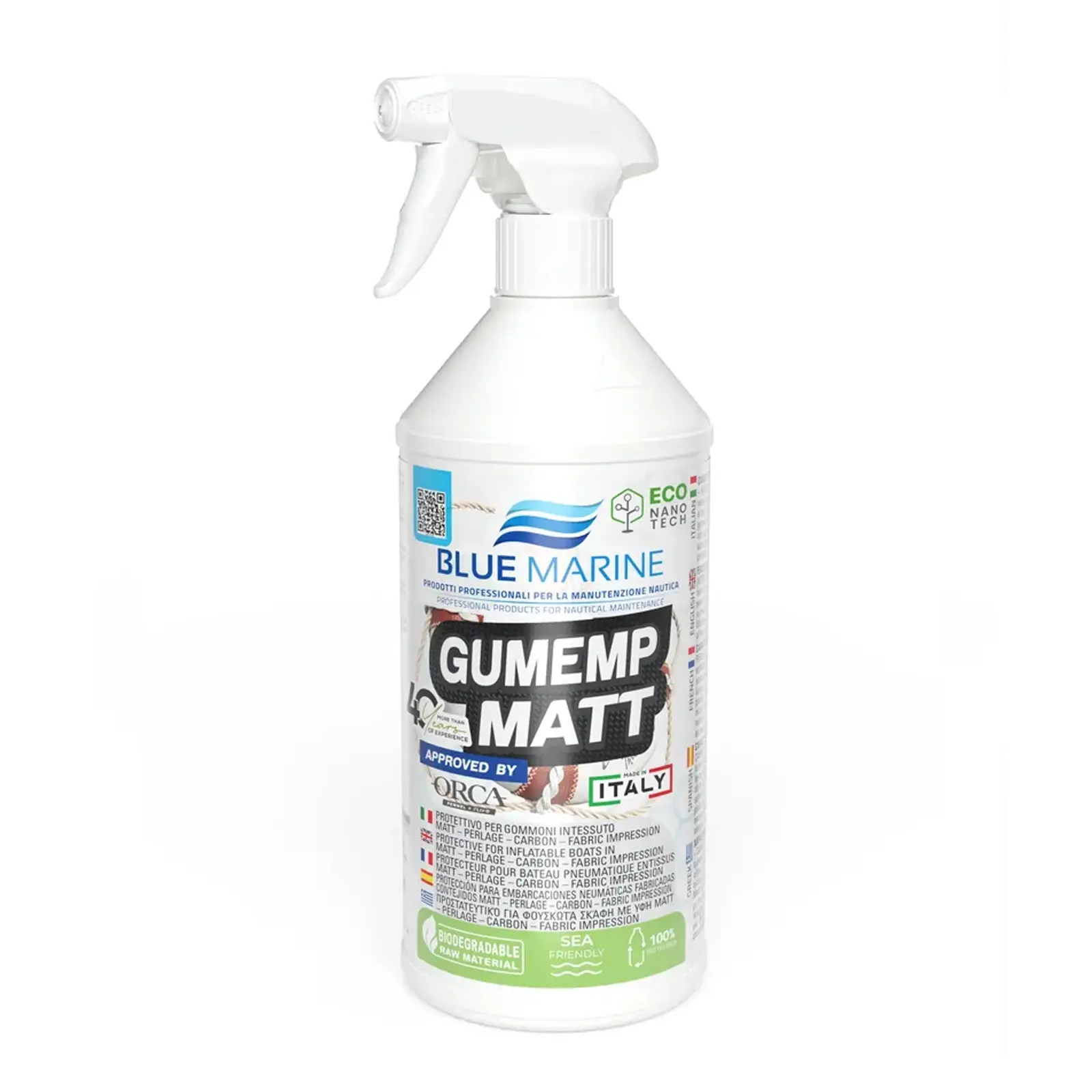Blue Marine - Gumemp Matt Kumaş Koruyucu (750 Ml): Mat, Karbon ve Özel Dokulu Botlar İçin Polimerik Zırh!