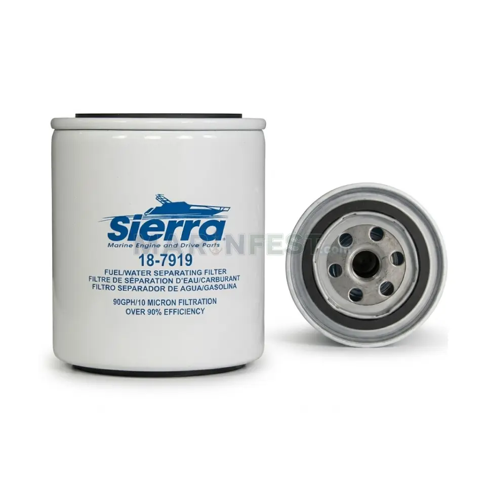 Sierra 18-7919 Mercury/Yamaha Marine Su Ayırıcı Yakıt Filtresi: 10 Mikron / 340 L/H Racor S3213 Uyumlu