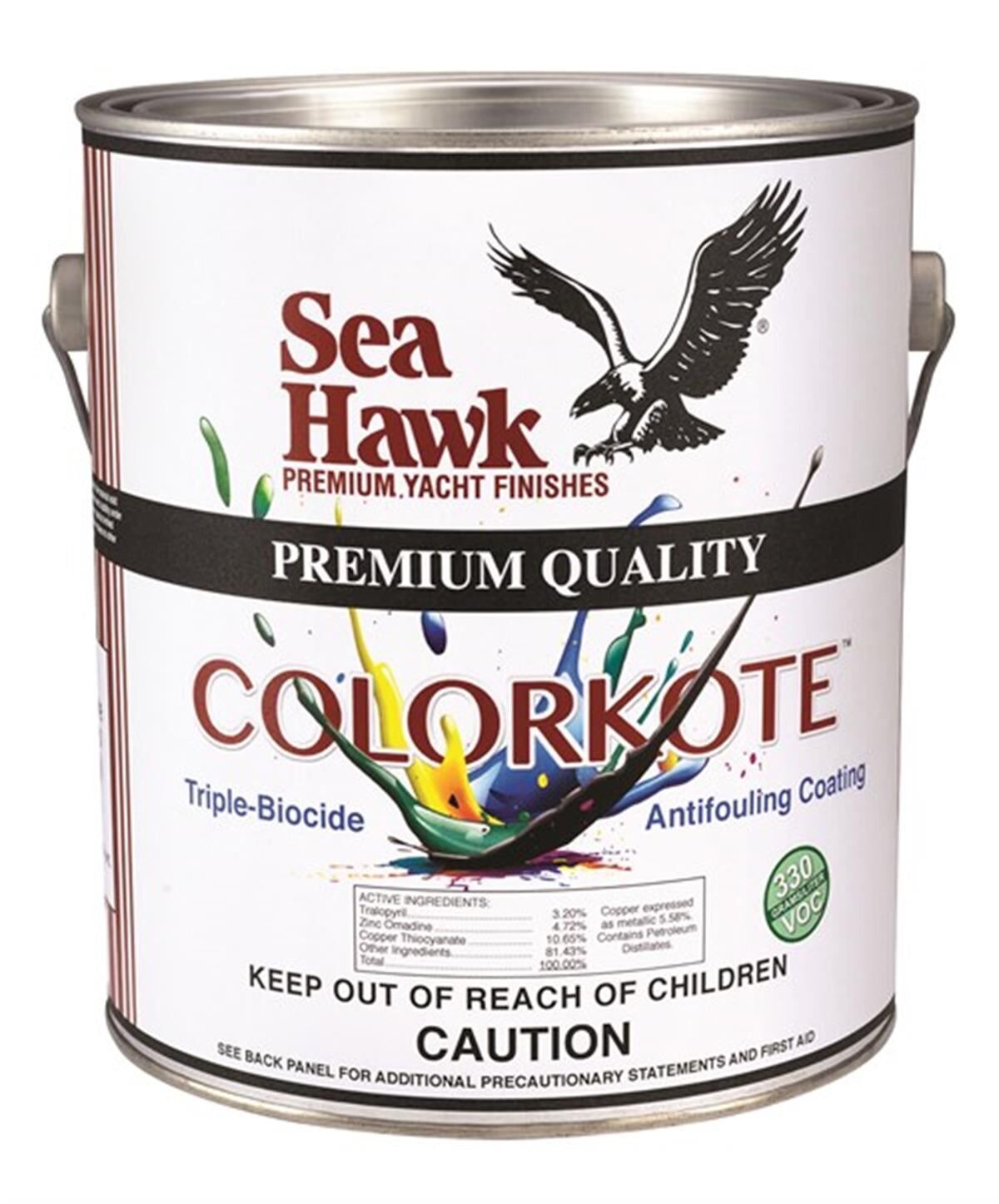 SEA HAWK - ColorKote Yumuşak Zehirli Boya, Beyaz. 3.78 Lt.