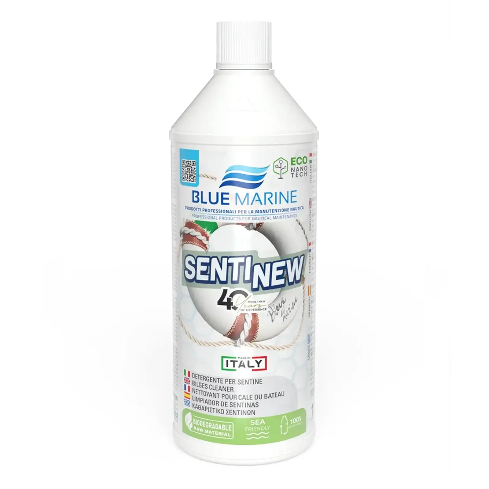 Blue Marine - SentiNew Sintine Temizleyici (1 Litre): Motor ve Sintinelerdeki Yağ, Gres ve Çamura Karşı Ferah Temizlik Gücü!