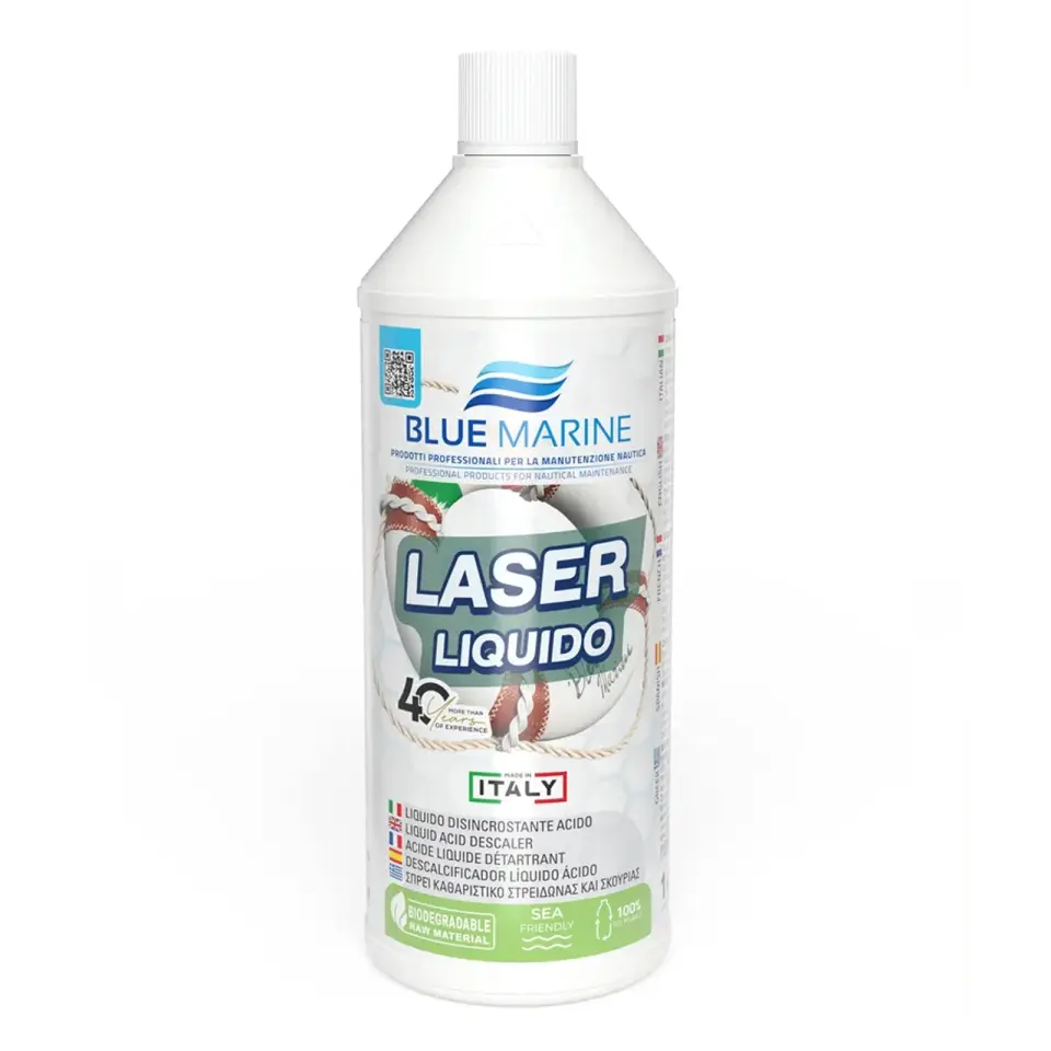 Blue Marine - Laser Liquido Sıvı Kireç Çözücü (1 Kg): Karina, Su Hattı ve Pervanelerde Keskin Asit Gücü!