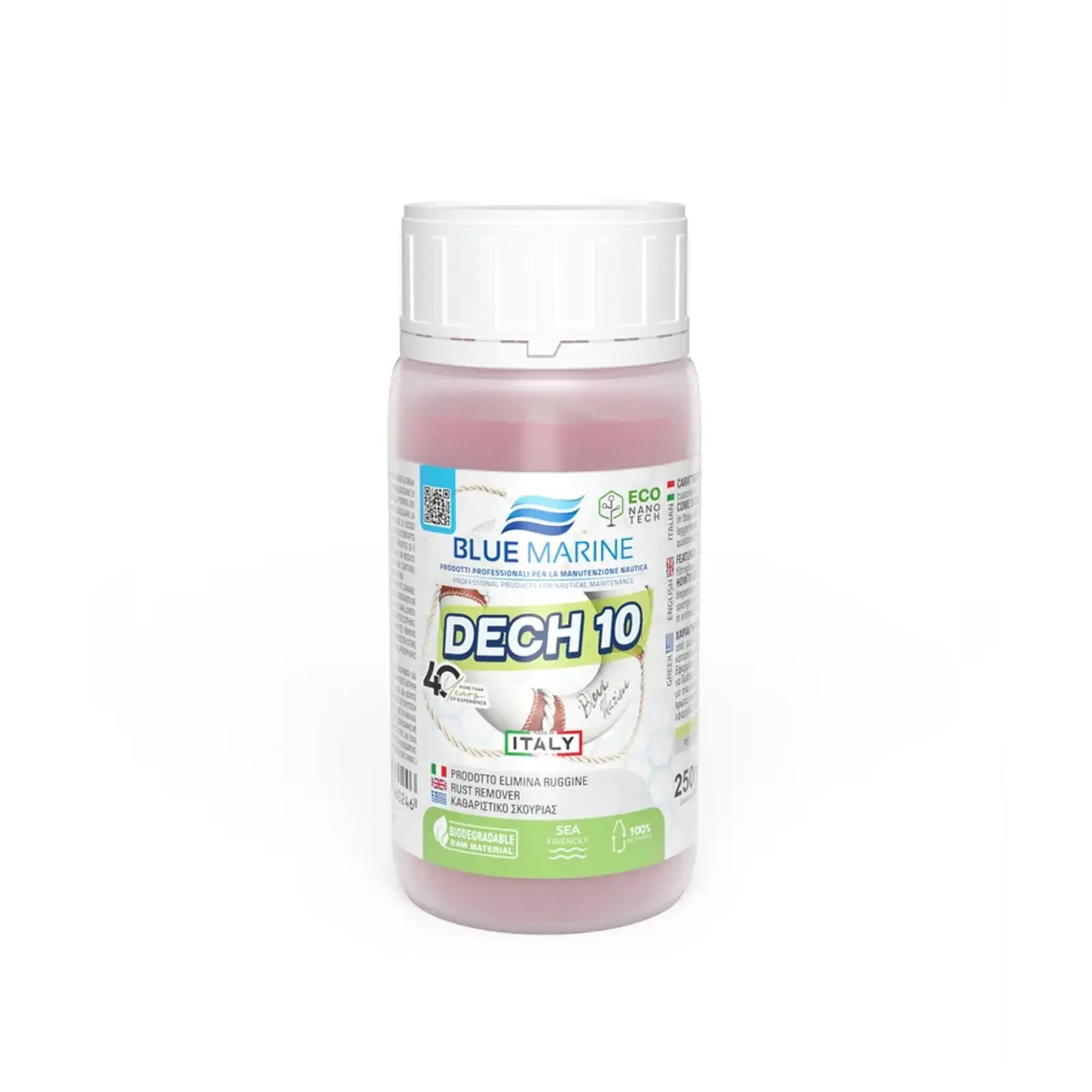 Blue Marine - Dech 10 Pas Sökücü (250 ml): Minderlerden Şişme Botlara Hassas Yüzeylerdeki Pas Lekelerine Son!