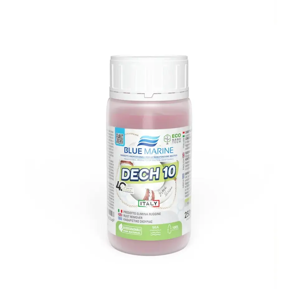 Blue Marine - Dech 10 Pas Sökücü (250 ml): Minderlerden Şişme Botlara Hassas Yüzeylerdeki Pas Lekelerine Son!