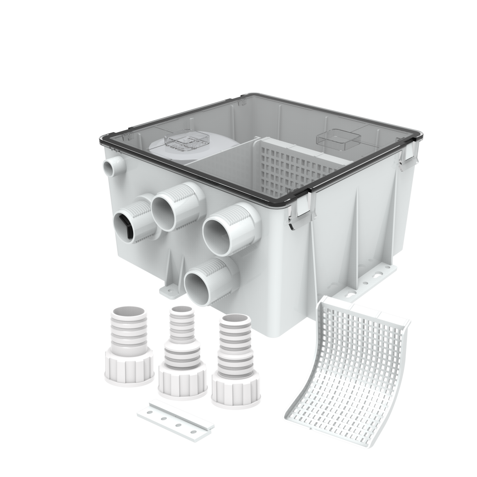 SEAFLO (Shower Drain Box) Otomatik Duş ve Lavabo Tahliye Sistemi 1200 GPH 12V  1''(25mm) - Çıkış Çapı: 1-1/8''(29mm)