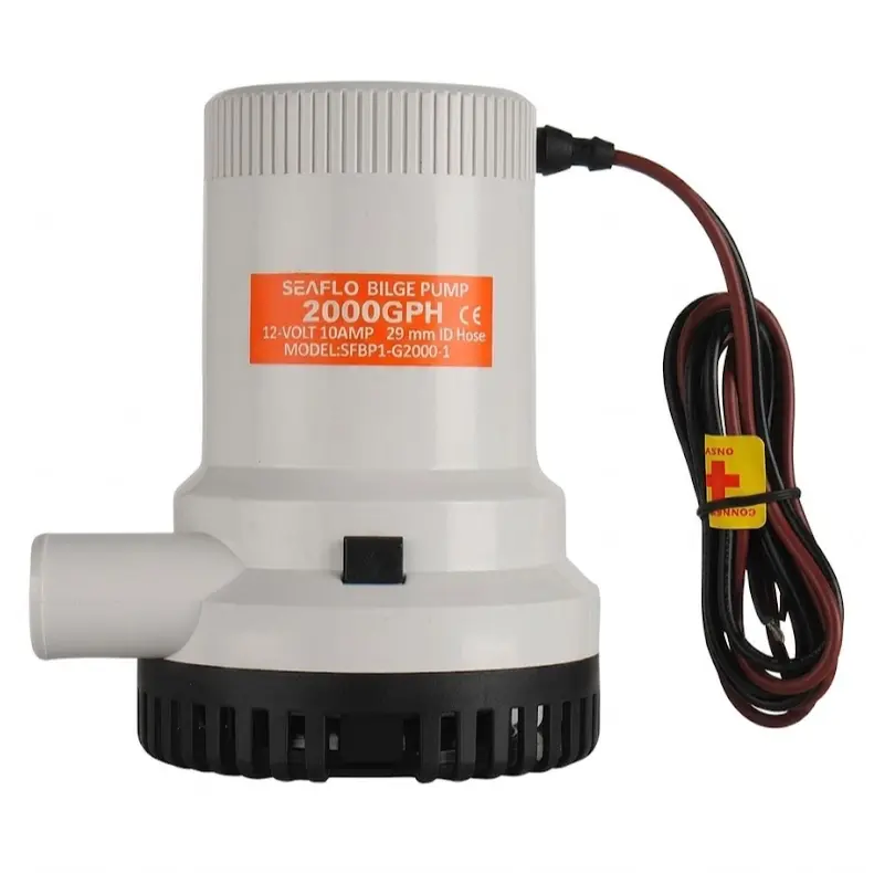 SEAFLO Klasik Dalgıç Manuel Sintine Pompası 2000 GPH 12V - Hortum Çıkışı Ø: 1-1/8'' (29mm)