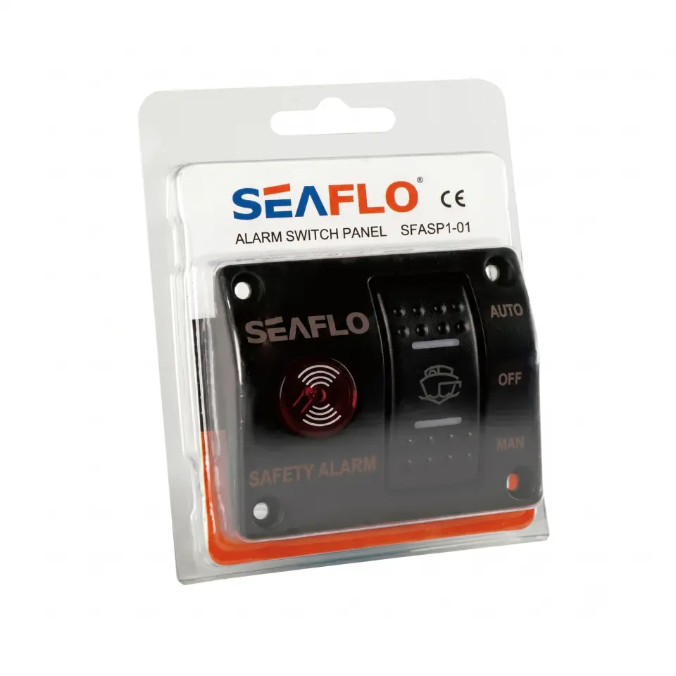 Seaflo Alarm ve Sintine Pompası Kontrol Paneli 12V 20A - Görsel, İşitsel ve Manuel Kontrol Bir Arada