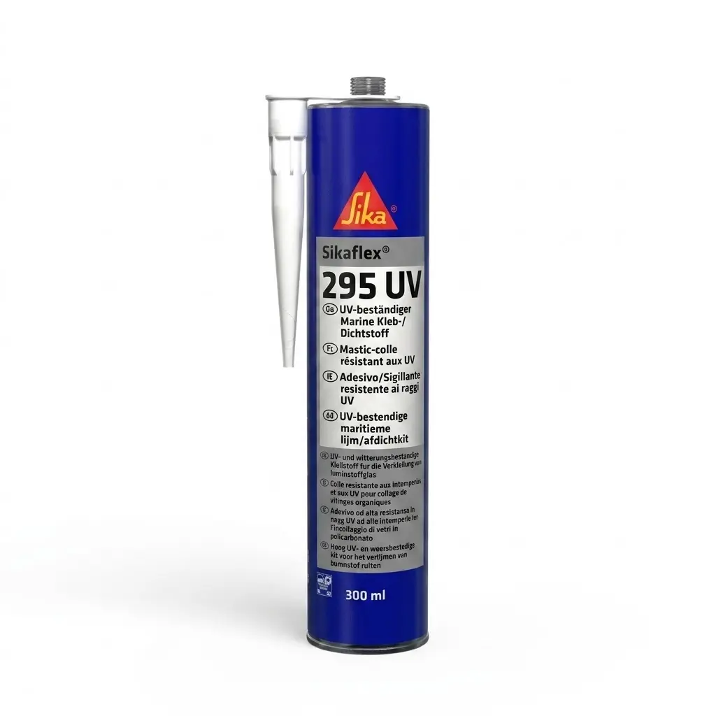Sikaflex - 295 UV Kartuş Siyah (300 ml): Organik Camlar İçin Özel Yapıştırıcı ve Dış Mekan Sızdırmazlık Mastiği