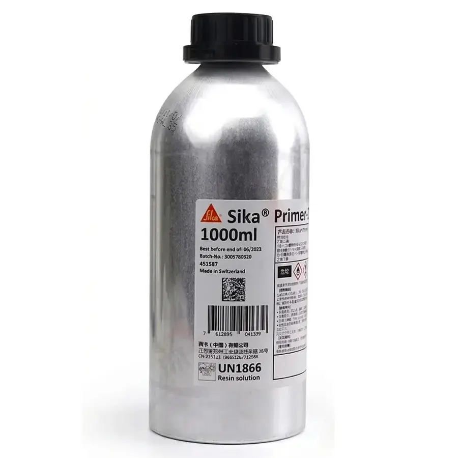 Sikaflex - Primer-206 G+P Astar Siyah (1000ml): Çok Amaçlı, Pigmentli ve Solvent Bazlı Yüzey Astarı