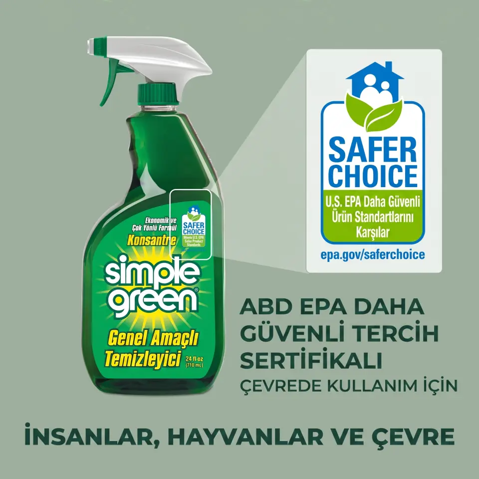 Simple Green Genel Amaçlı Temizleyici 10 Lt - Tekne ve Karavanınız İçin Doğa Dostu, Profesyonel Temizlik Gücü