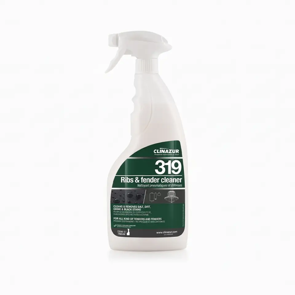 Clin Azur 319 - 750ml Usturmaça/Şişme Bot Temizleyici - Şişme Bot ve Usturmaçalar İçin Bitki Bazlı Temizleyici