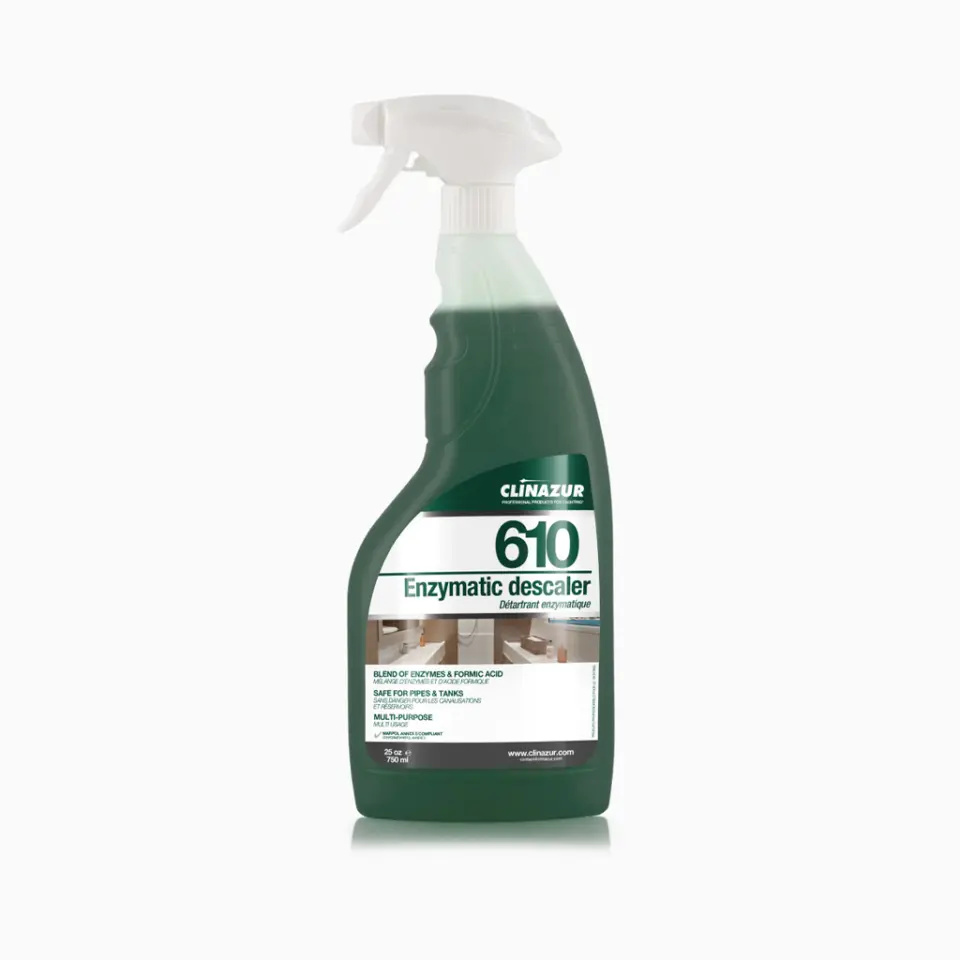 Clin Azur 610 - 750ml Enzimatik Kireç Sökücü/Temizleyici - Tekne ve Karavanınızda ''Doğa Dostu'' Hijyen ve Parlaklık!