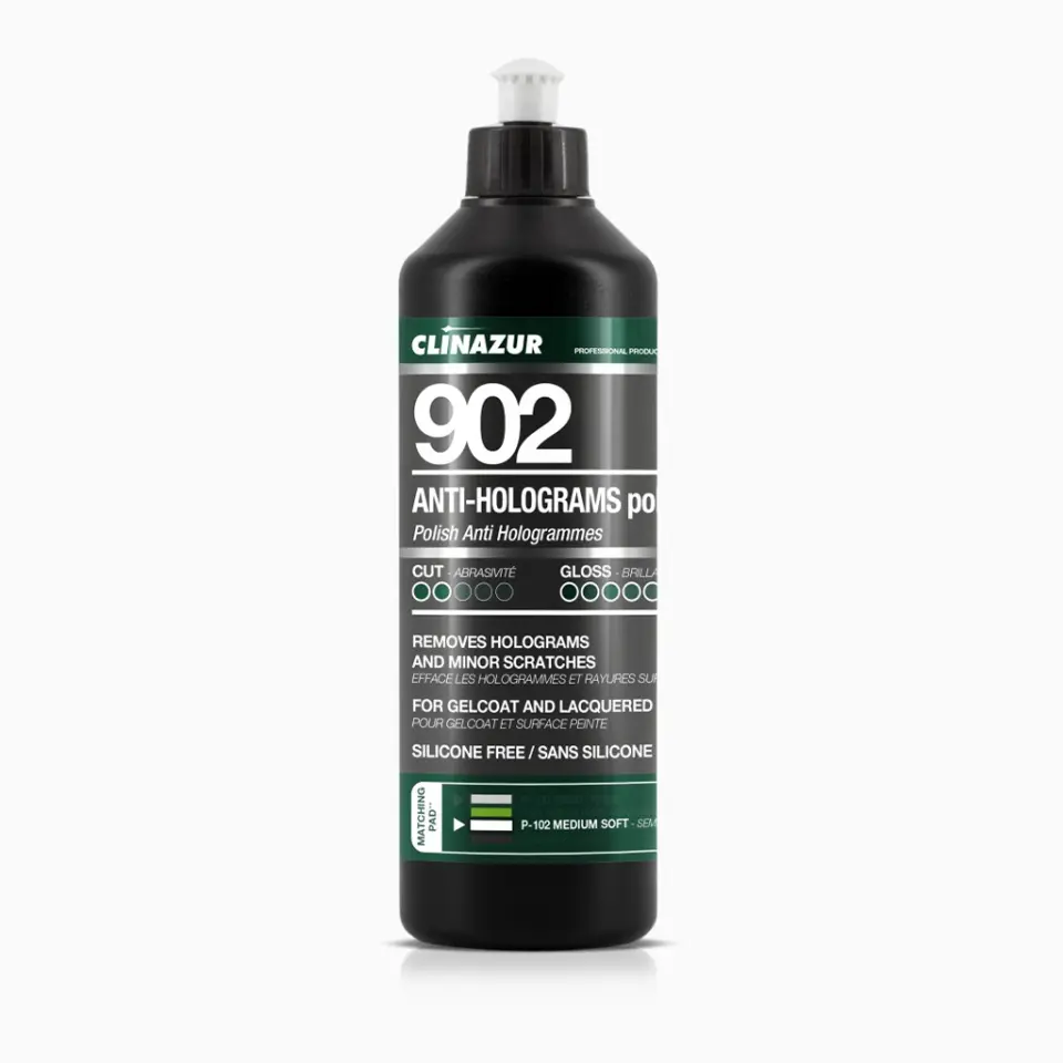Clin Azur 902 - 500gr Cila - İnce Polisaj Pastası, Hologram Giderici Parlatıcı