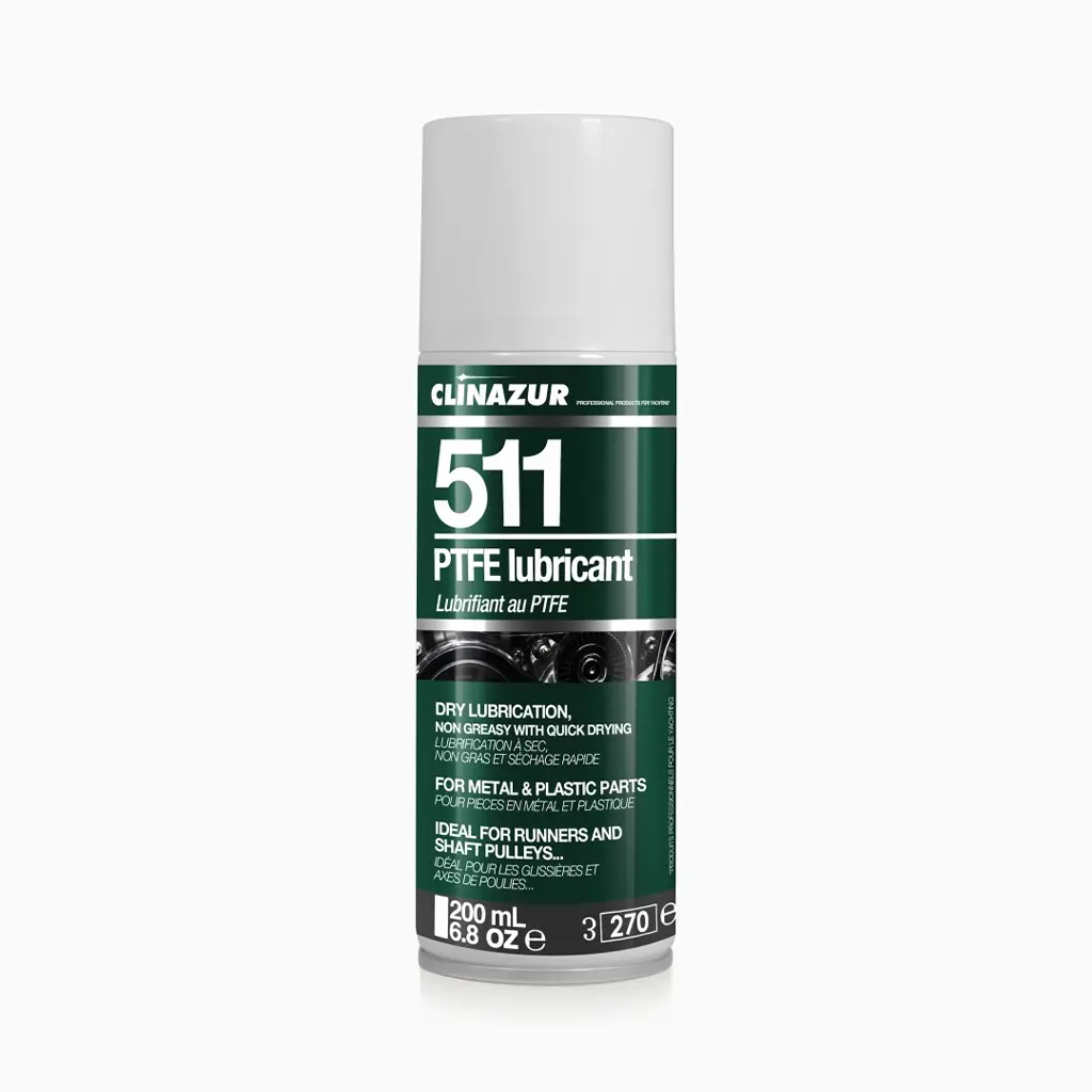 Clin Azur 511 - 200ml PTFE Teflon Sprey - Sıkışmalara Son! Her Türlü Yüzeyde İpeksi ve Leke Bırakmayan Hareket.