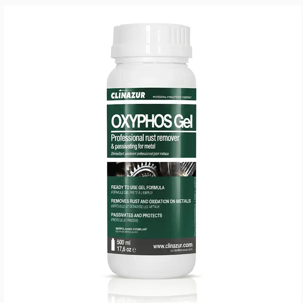 Clin Azur Oxygel - 500ml Pas Çıkarıcı Jel - Pas Lekelerine Veda Edin: Metallerinizde Derinlemesine Temizlik ve Uzun Süreli Koruma!