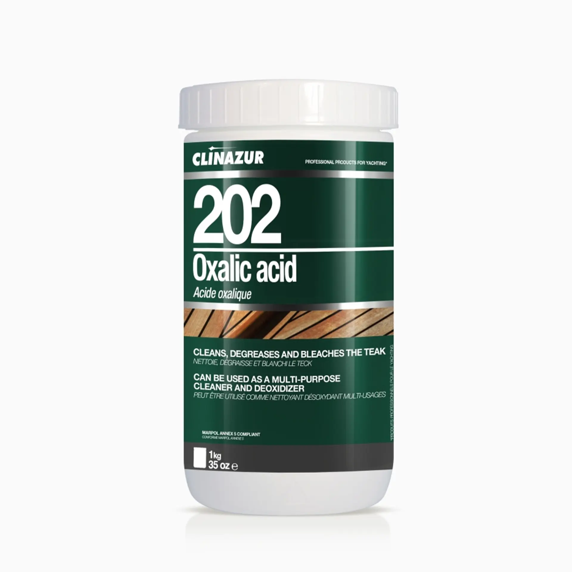 Clin Azur 202 - 1 Kg Tik Temizleyici Oksalik Asit - Tik Ağacında ''Yeniden Doğuş'': Yılların Yorgunluğunu Silip Atın!