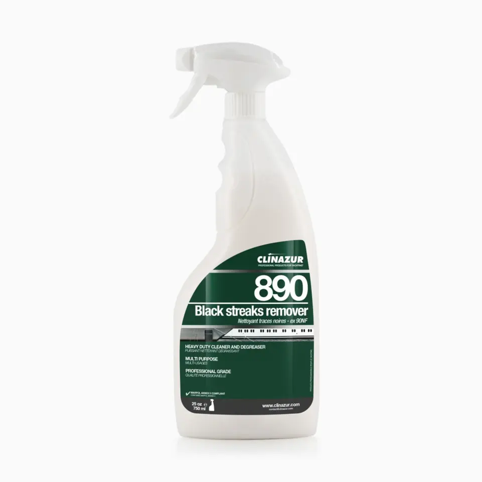 Clin Azur 890 - 750 ml Konsantre Siyah Leke Çıkarıcı - Siyah İzlere ve İnatçı Yağlara ''Savaş'' Açın: Profesyonel Güç, Tek Şişede!