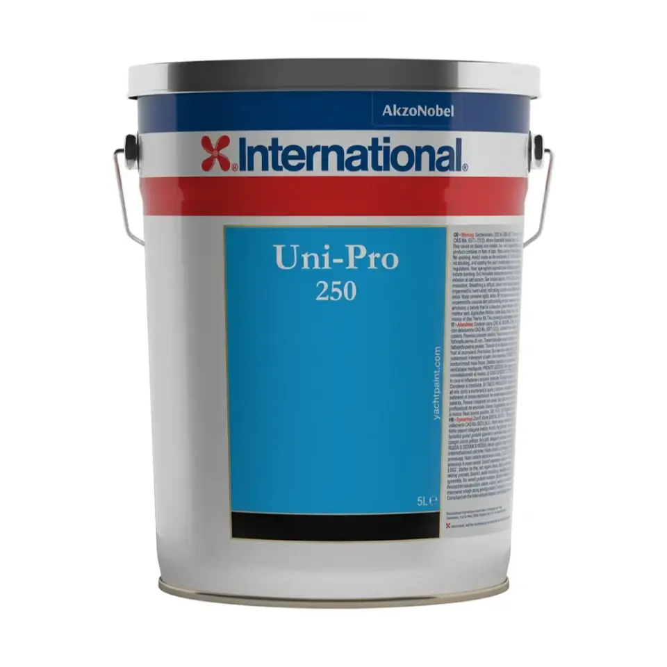International Uni-Pro 250 - 5 Lt Siyah/Black Profesyonel Sezonluk Zehirli Antifouling Tekne Boyası - Hız ve Performans İçin Kusursuz Karinalar: Profesyonel Koruma!