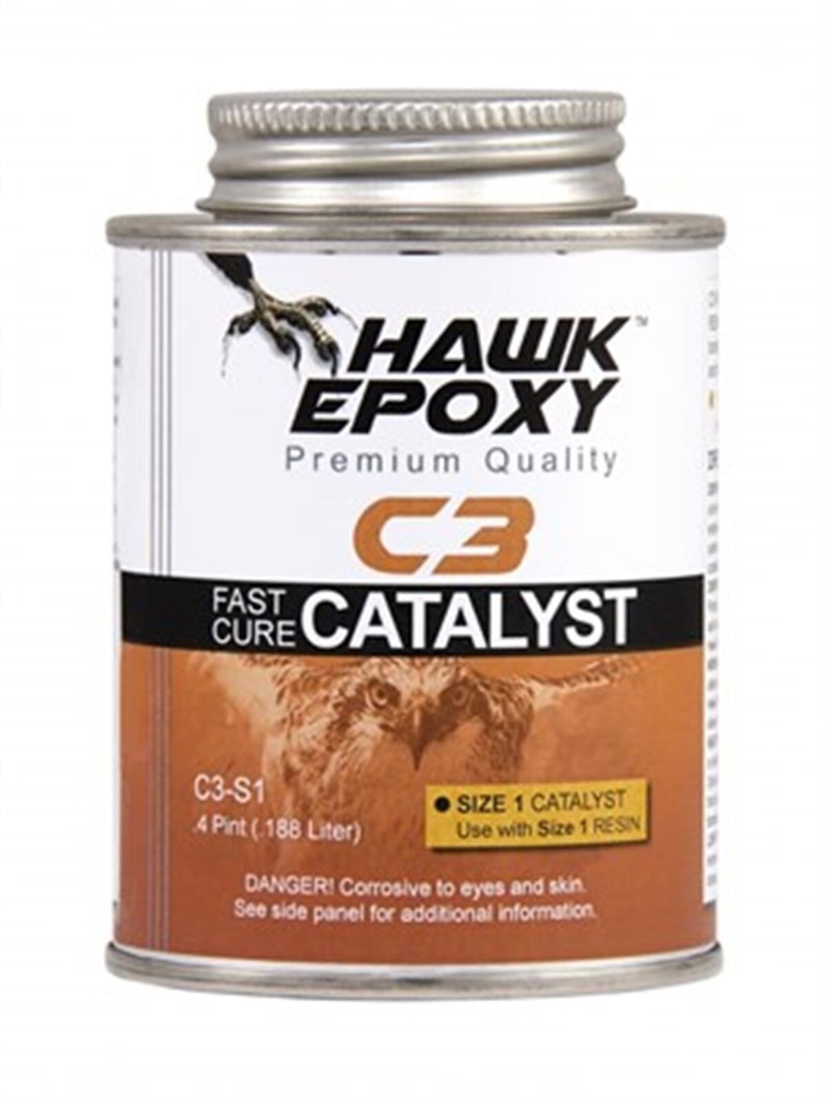 SEA HAWK - C3-S1 Hızlı Epoksi Sertleştirici 0.188 L