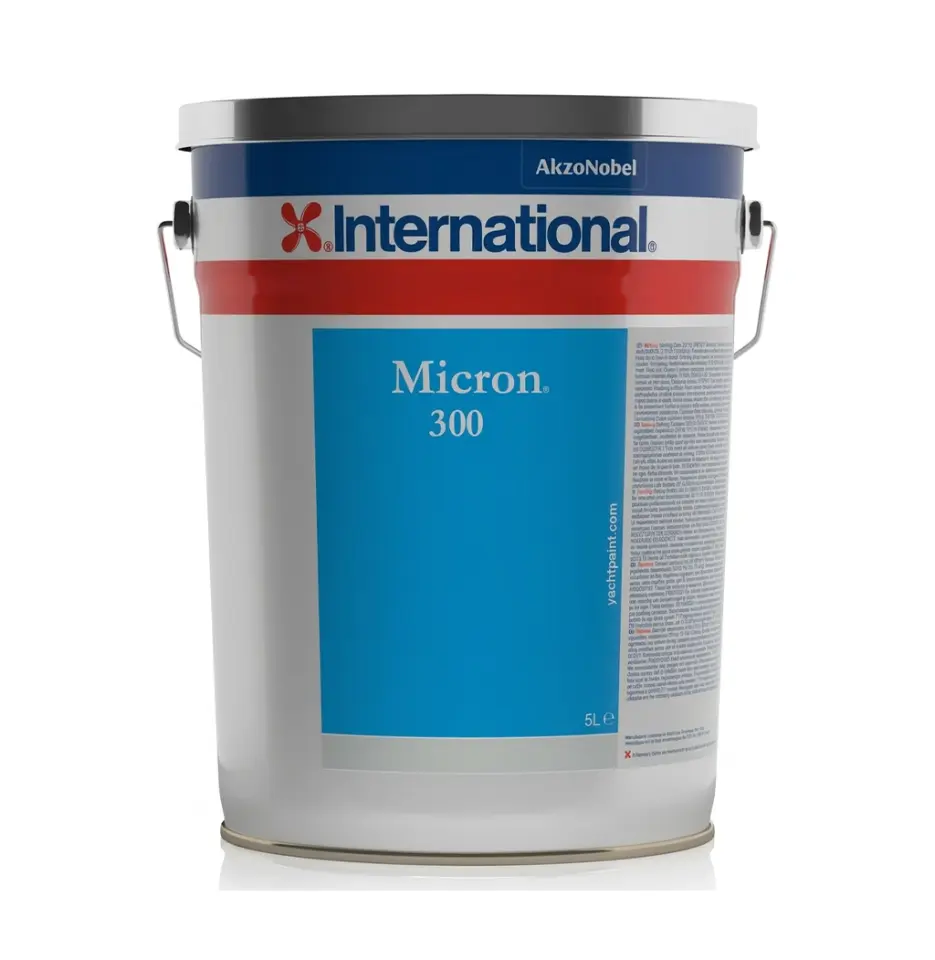 International Micron 300 - 5 Lt Siyah/Black Profesyonel ''Self-Polishing'' (Eriyebilen) Zehirli Antifouling Boya - En Zorlu Şartlarda Tam Koruma: 2 Yıla Varan Performans!