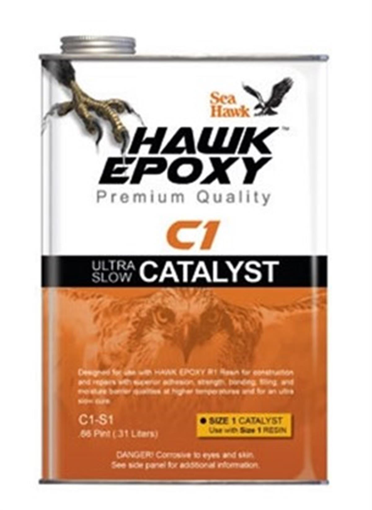 SEA HAWK - C1-S2 Ultra Yavaş Epoksi Sertleştirici 1.25 L