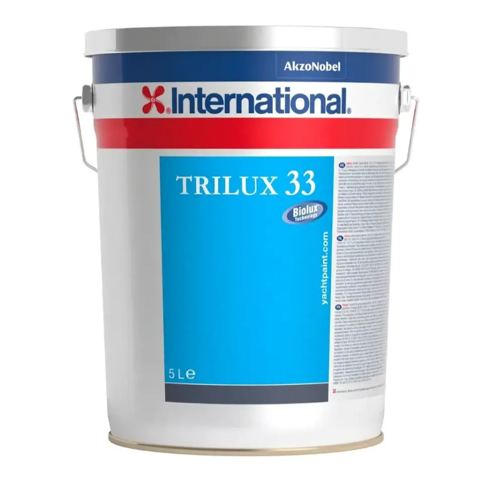 International Trilux 33 - 5 Lt Siyah/Black Alüminyum ve Hassas Yüzeyler İçin Premium Antifouling (Zehirli) Boya - Korozyon Riski Olmadan Maksimum Koruma: Alüminyum Teknelerin En Güvenli Dostu!