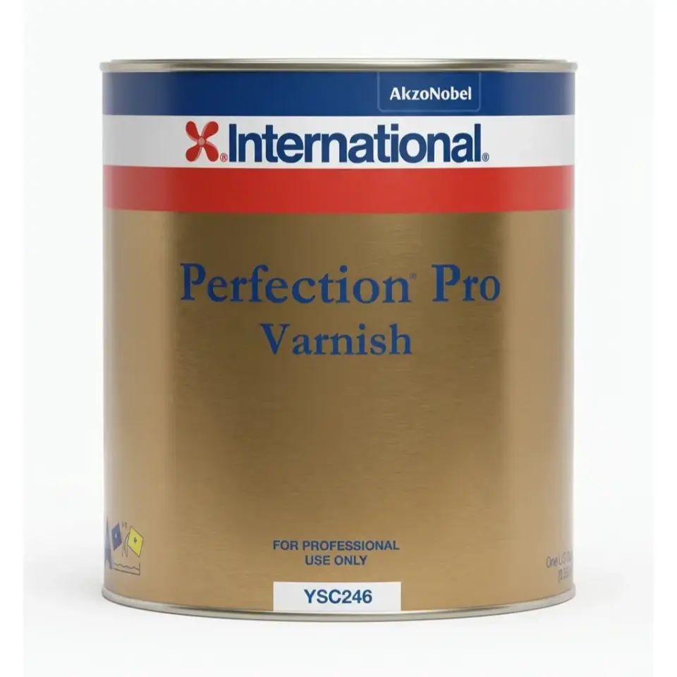 International Perfection Pro Varnish - 5,62 Lt Profesyonel Yüksek Parlaklıkta Marine Vernik (2K) - Ahşabın Hak Ettiği Zarafet ve Sarsılmaz Dayanıklılık!