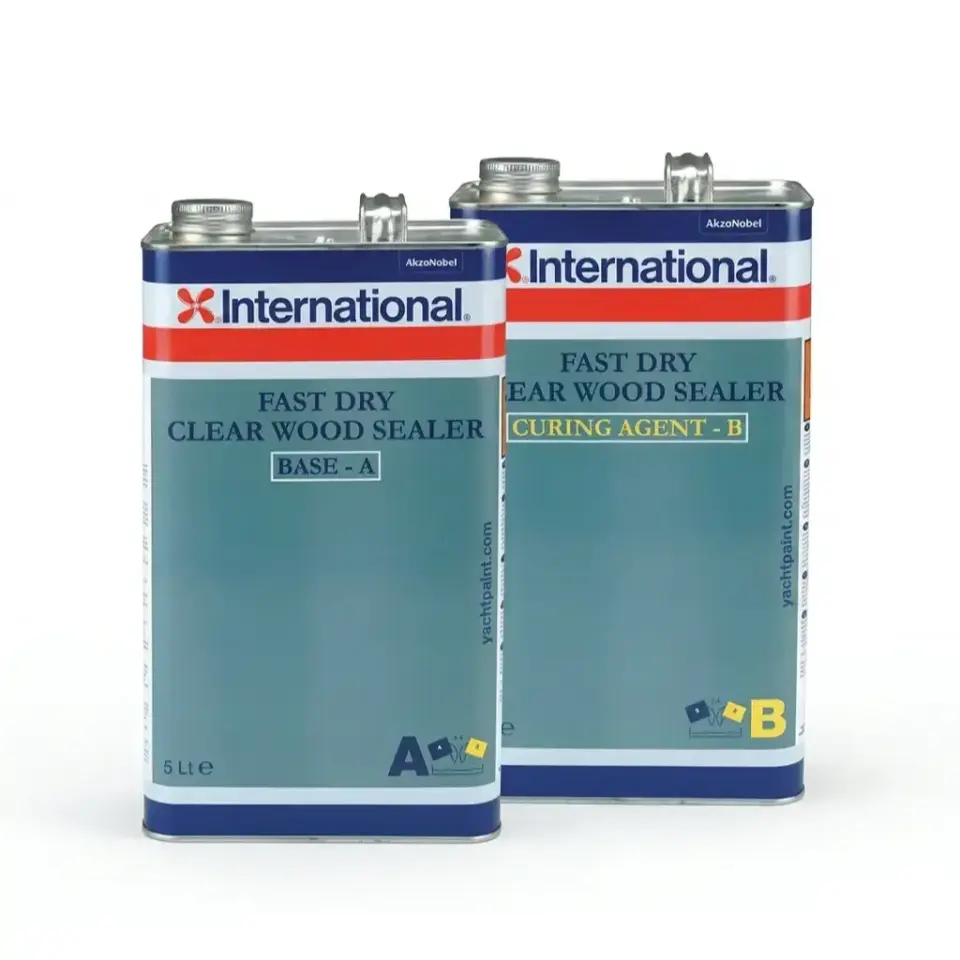 International Clear Wood Sealer Fast Dry - 10 Lt Astar Amaçlı Şeffaf Poliüretan Dolgu Verniği - Kusursuz Yüzeylerin Profesyonel Temeli