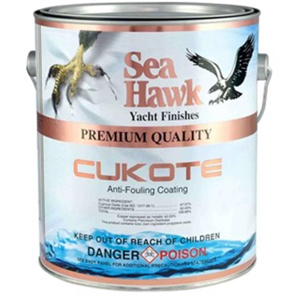 SEA HAWK - Cukote Biocide Plus Yumuşak Zehirli Boya - Beyaz
