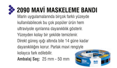 3M - MAVİ BANT 25 MM