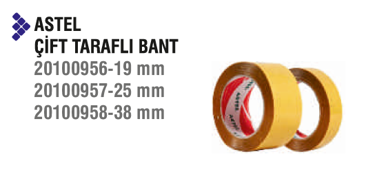 ASTEL - ÇİFT TARAFLI BANT 38 MM