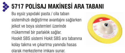 3M - POLİSAJ MAKİNASI ARA TABANI