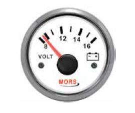 Mors - VOLTMETRE 12 V BEYAZ Ø: 55 mm