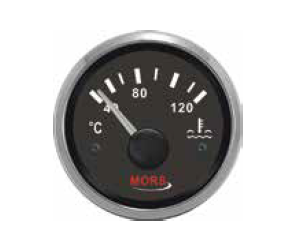 Mors - HARARET GÖSTERGESİ 12-24 V SİYAH Ø: 55 mm
