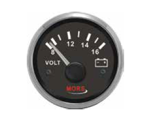 Mors - VOLTMETRE 24 V SİYAH Ø: 55 mm