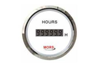 Mors - DİJİTAL MOTOR ZAMAN SAATİ 12-24V BEYAZ Ø: 55 mm