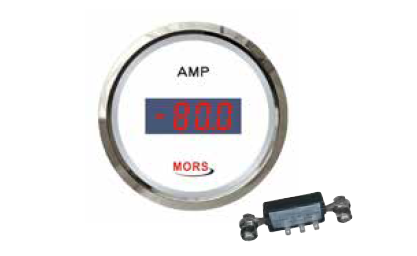 Mors - DİJİTAL AMPERMETRE 12-24V BEYAZ ( ŞÖNT DAHİLDİR ) Ø: 55 mm