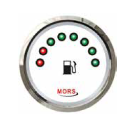 Mors - DİJİTAL YAKIT GÖSTERGESİ 12-24V BEYAZ Ohm : 0-190 Ø: 55 mm