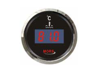 Mors - DİJİTAL HARARET GÖSTERGESİ 12-24V SİYAH Ø: 55 mm