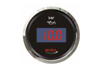 Mors - DİJİTAL YAĞ GÖSTERGESİ 5 BAR 12-24V SİYAH Ø: 55 mm