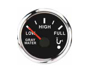 Mors - LAVABO (GRİ) SU GÖSTERGESİ SİYAH 12-24V Ø: 55 mm