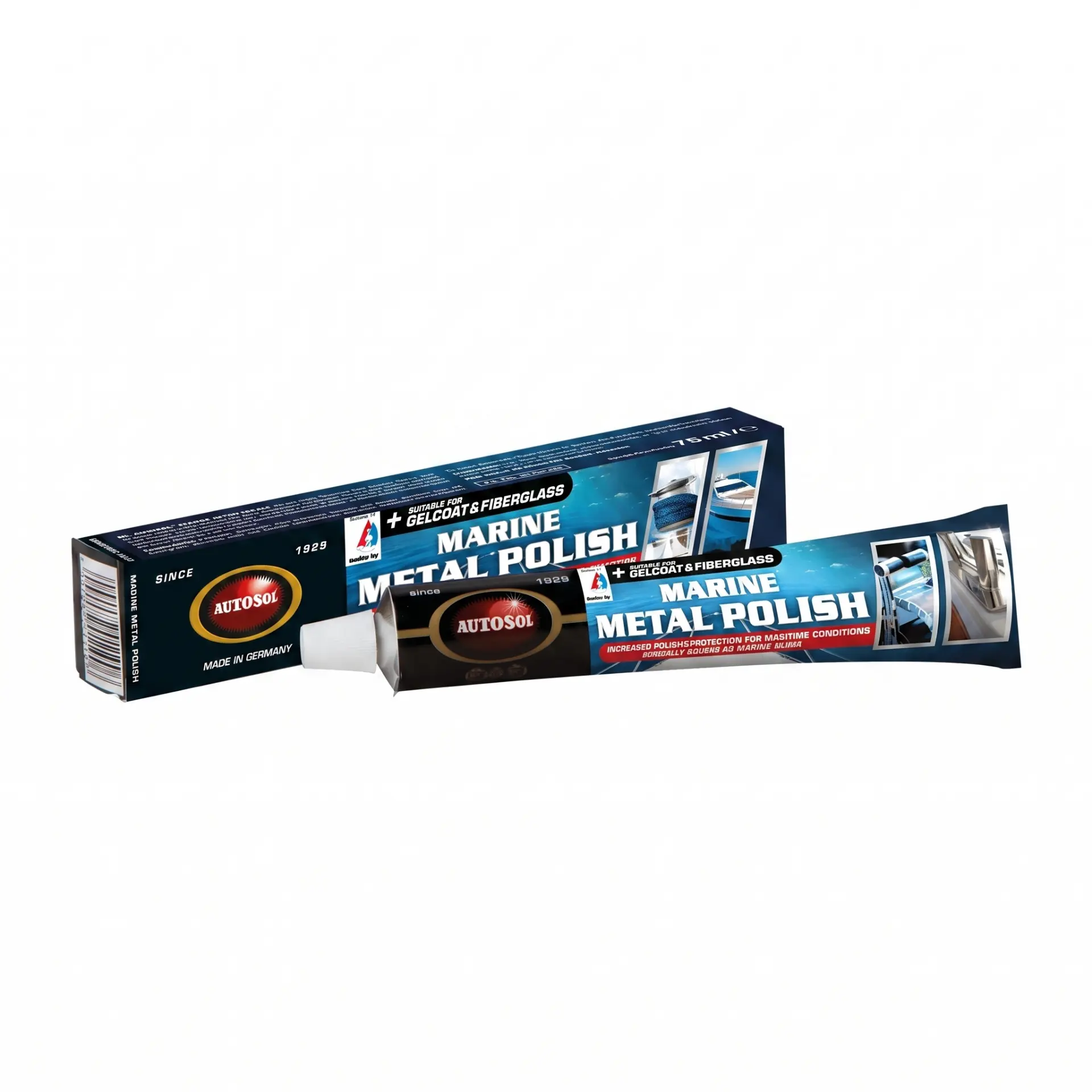 AUTOSOL® İlave Korumalı Marin Metal Cilası 75ml - Teknenizdeki Kusursuz Parlaklığın Keyfini Çıkarın!